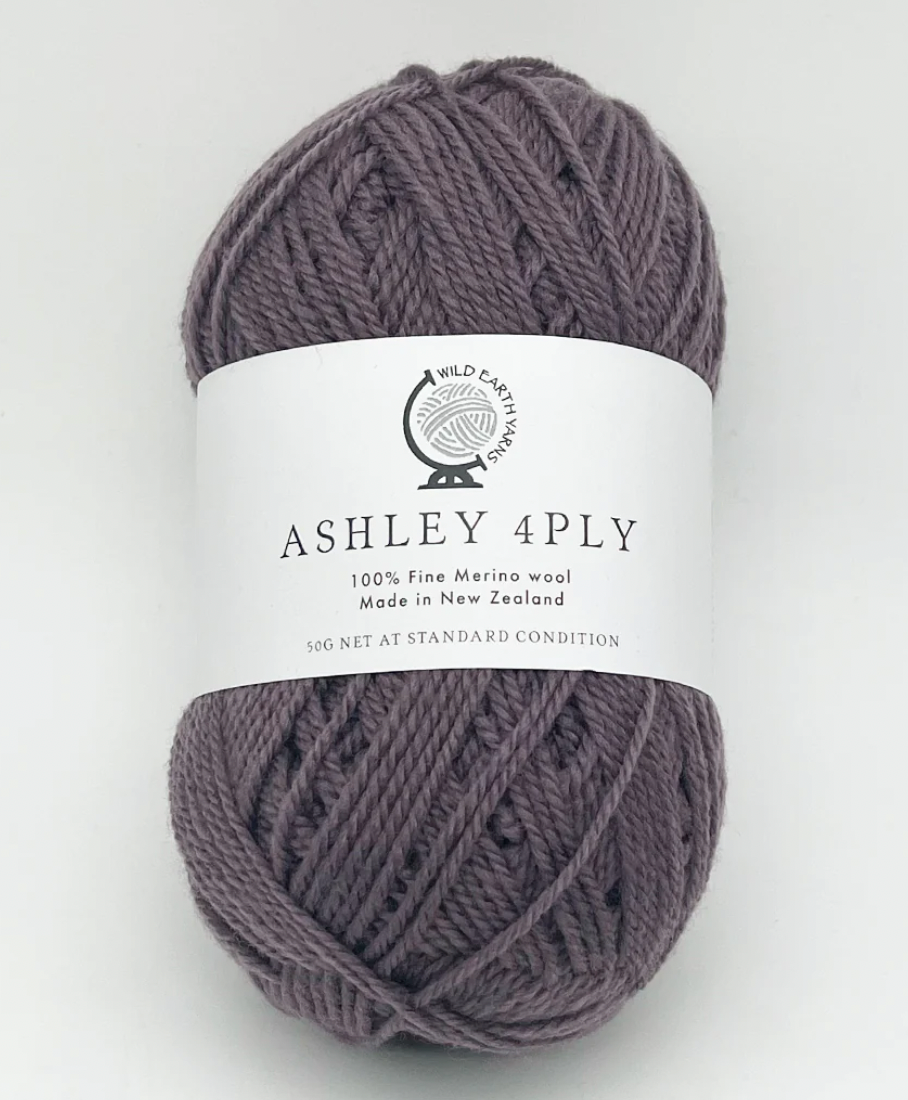 New Zealand 100% Fine Merino 4ply Wool - Lupin | Purple Knitting Yarn by Countryside Knits