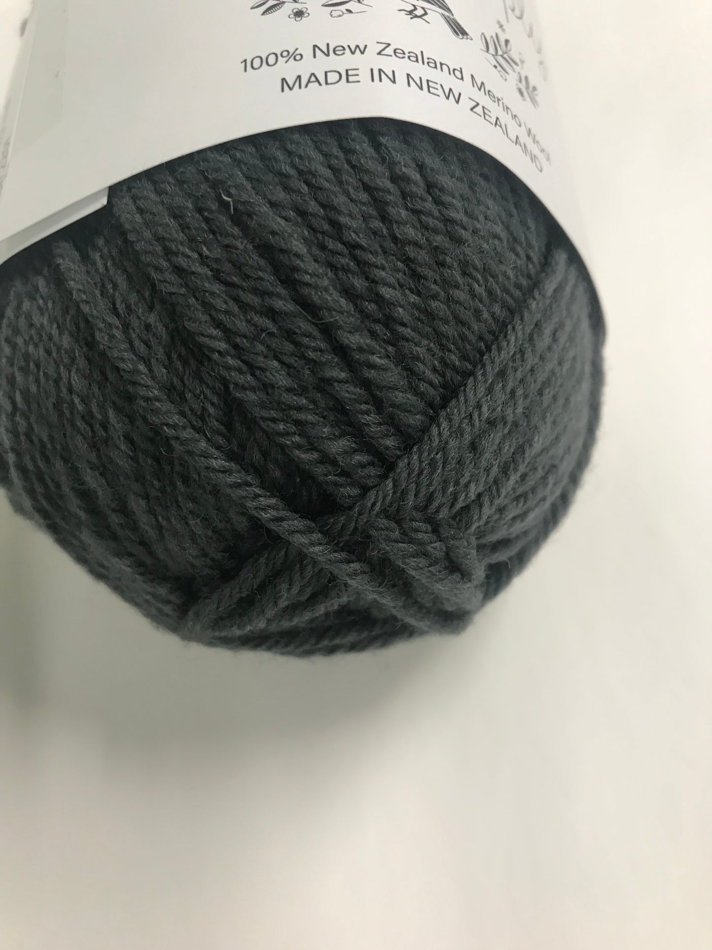 Vespers 8 ply Fine New Zealand 100% Merino - Nightfall |Charcoal Knitting Yarn