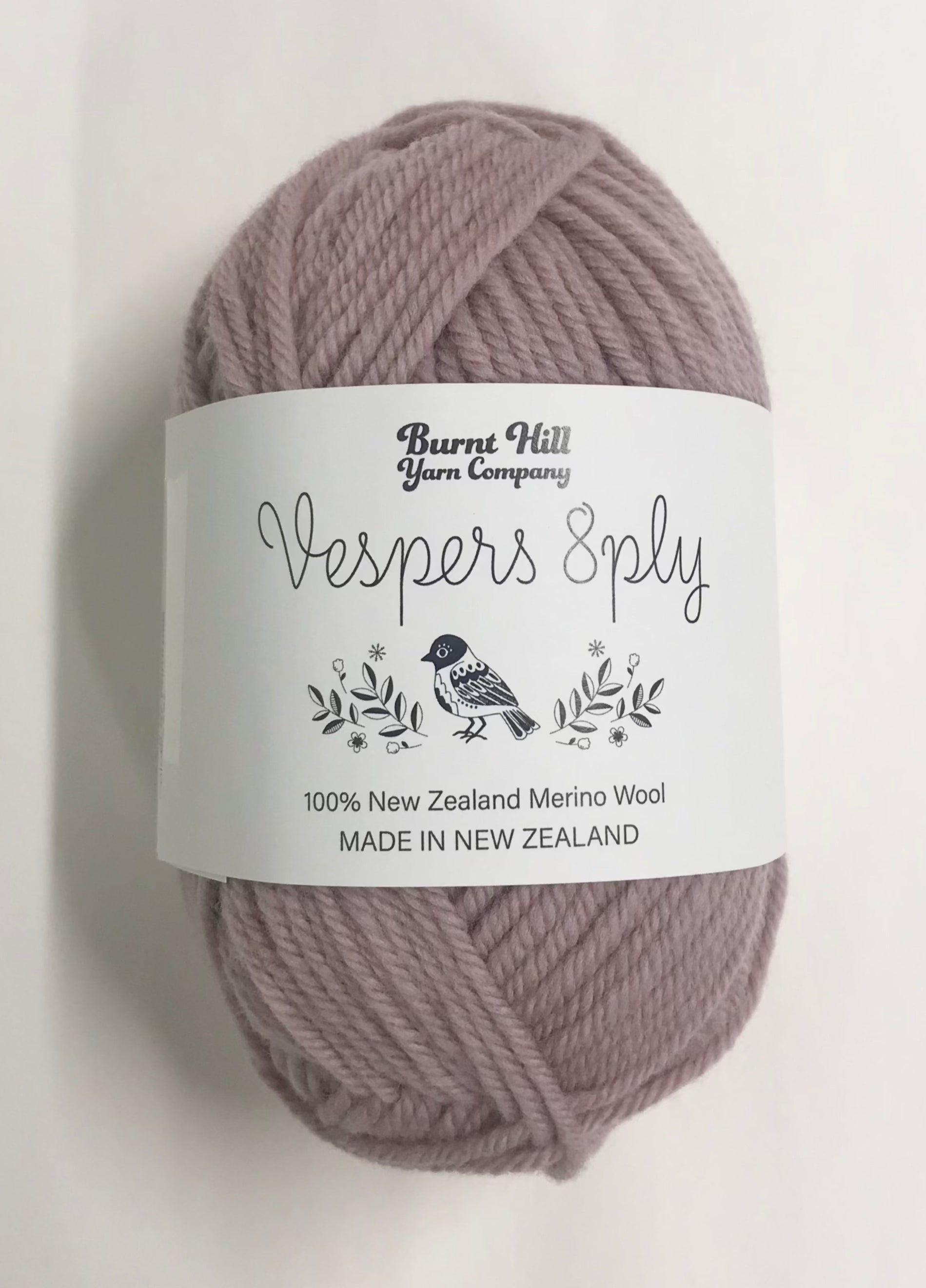 Vespers 8ply 100% New Zealand Merino Wool Pink - Countryside Knit